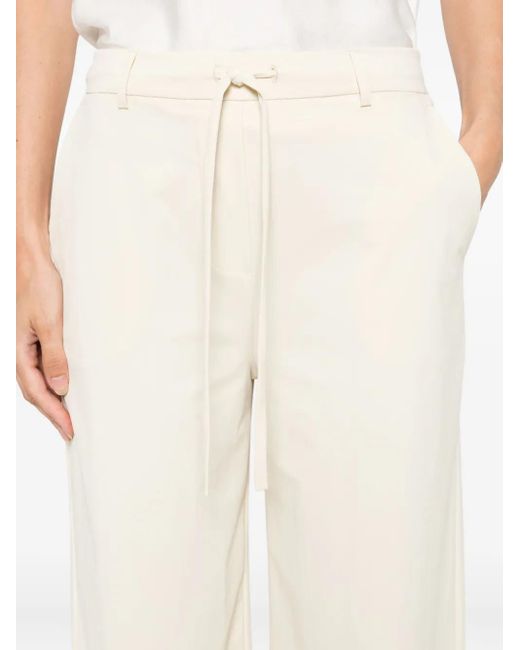 Max Mara White Hose mit Kordelzug