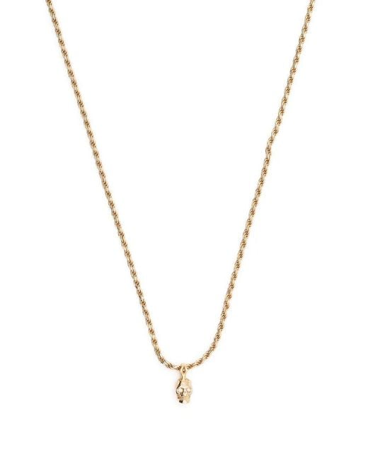 Emanuele Bicocchi Metallic Diamond Eye Pendant Necklace for men