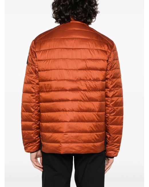 Calvin Klein Orange Logo-patch Padded Jacket for men