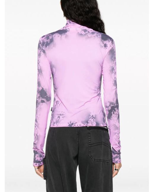1017 ALYX 9SM Pink Graphic-Print High-Neck T-Shirt