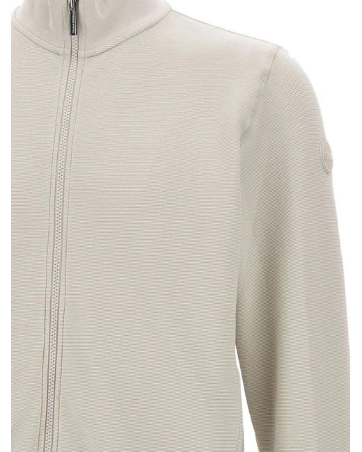 Colmar White Nower Zip-Up Sweater for men