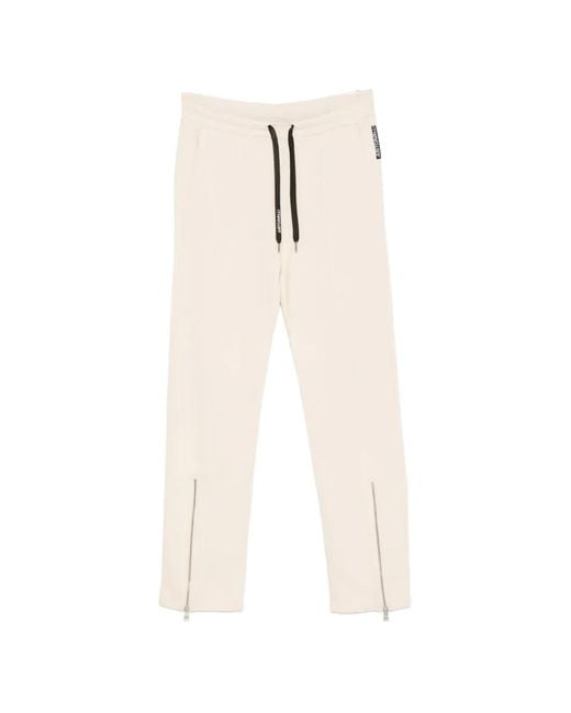 Just Cavalli White Zip-Detail Drawstring Track Pants