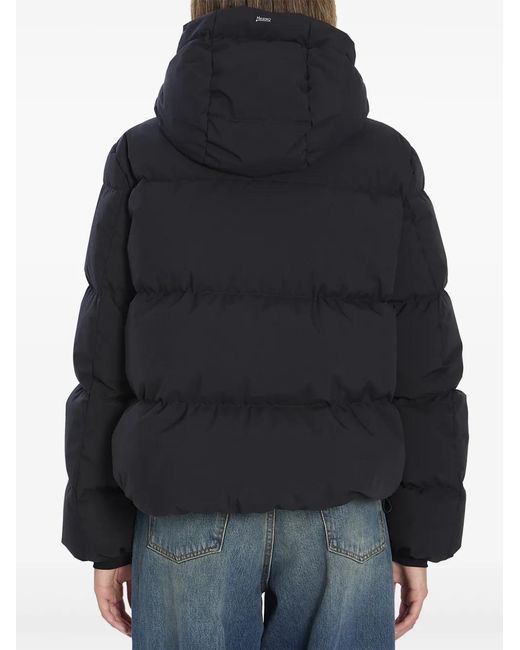 Herno Black Double-Layer Down Jacket With Hood