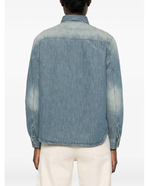 Lois Blue Faded Denim Shirt
