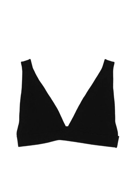 P.A.R.O.S.H. Black Roma V-Neck Top