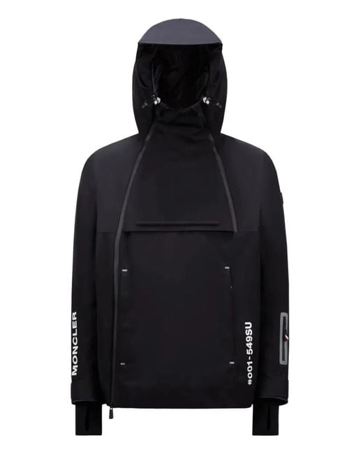 Moncler Black Reflective Ski Jacket for men