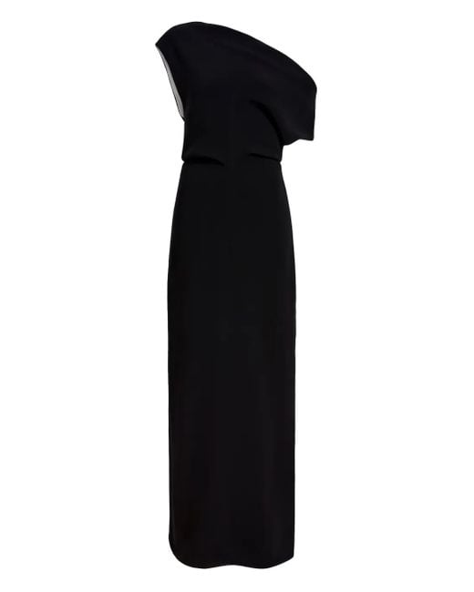 Proenza Schouler Black Rosina One-Shoulder Maxi Dress