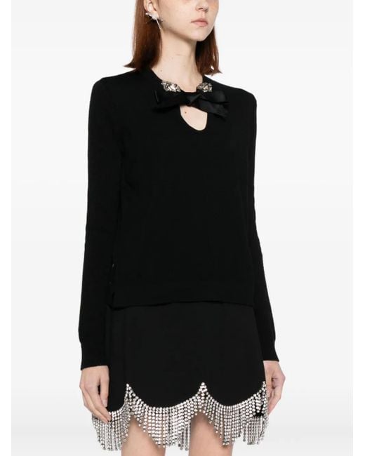 Dice Kayek Black Wool Blouse