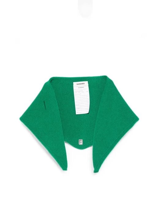 Sciarpa Con Placca Logo di Sandro in Green