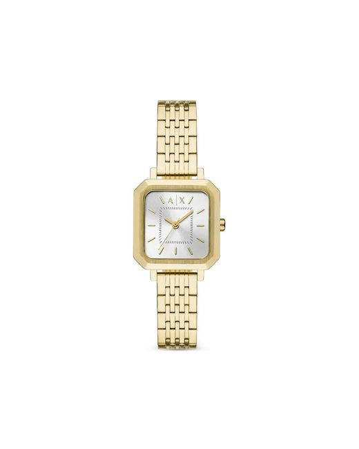 ARMANI EXCHANGE Metallic Octagonal-Case 27Mm Watch