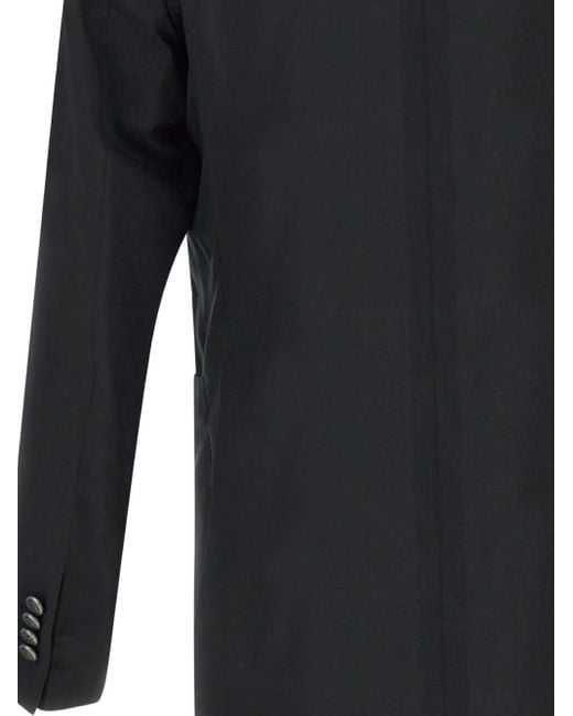 Tagliatore Black Two-Button Blazer for men