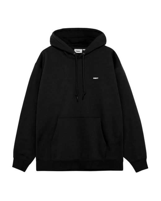 Obey Black Lisbon Icon Graphic Hoodie for men