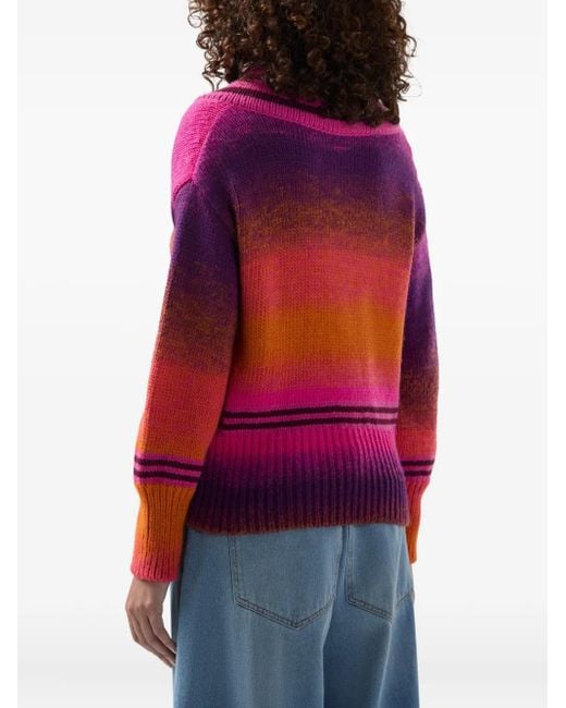 Gcds Red V-Neck Degrade Jumpers