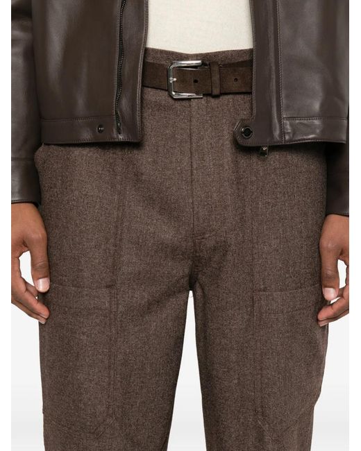 Eleventy Gray Patch-Pocket Trousers for men