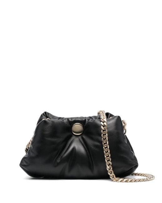 Proenza Schouler Leather Small Puffy Chain Tobo Bag in Black | Lyst Canada