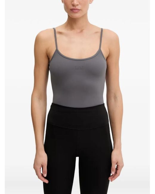 EA7 Black Fullness Vigor7 Crossover-Back Tank Top