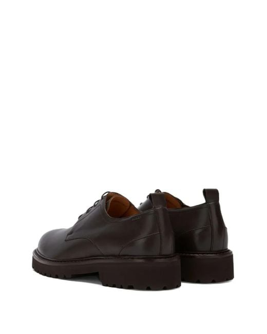 Bally Black Lace-Up Leather Derby Shoes for men