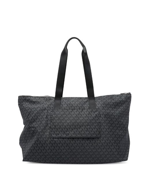 MICHAEL Michael Kors Black Logo-Plaque Tote Bag