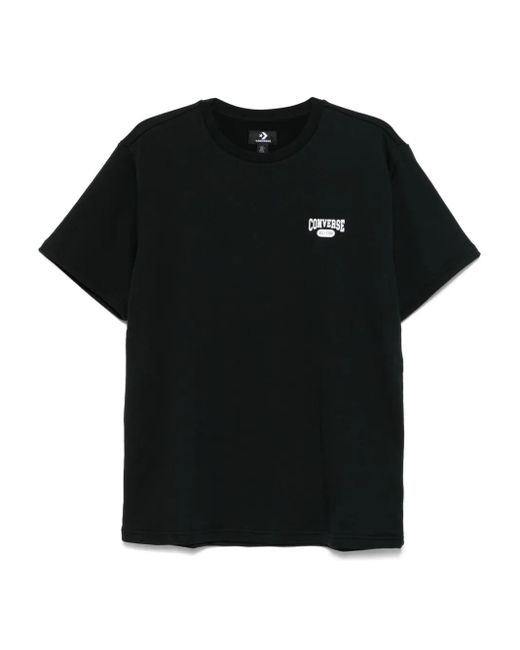 Converse T-Shirt Met Logoprint in het Black
