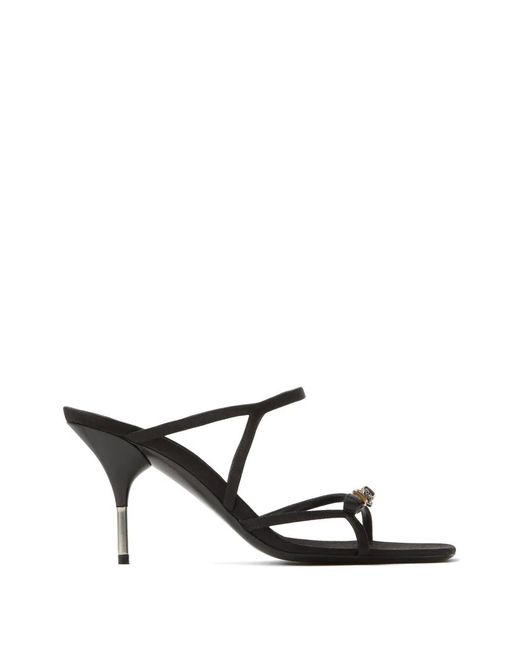 Versace White Nyx Hardware Strap Mules