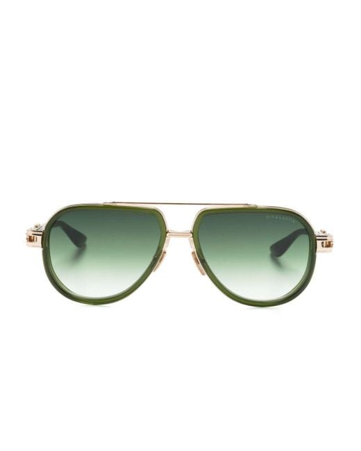 Dita Eyewear Green Navigator-frame Sunglasses