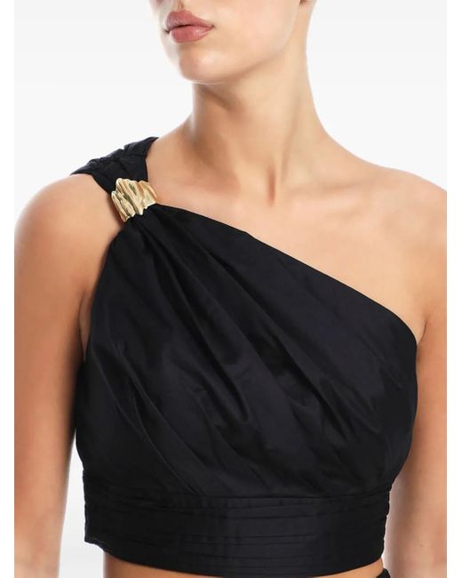 Haut Crop Clarity À Une Épaule Aje. en coloris Blue