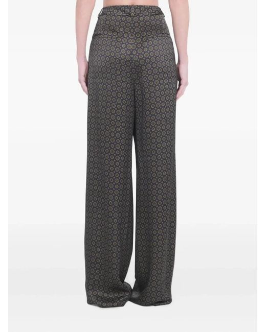 Patterned Trousers Saint Laurent de color Gray