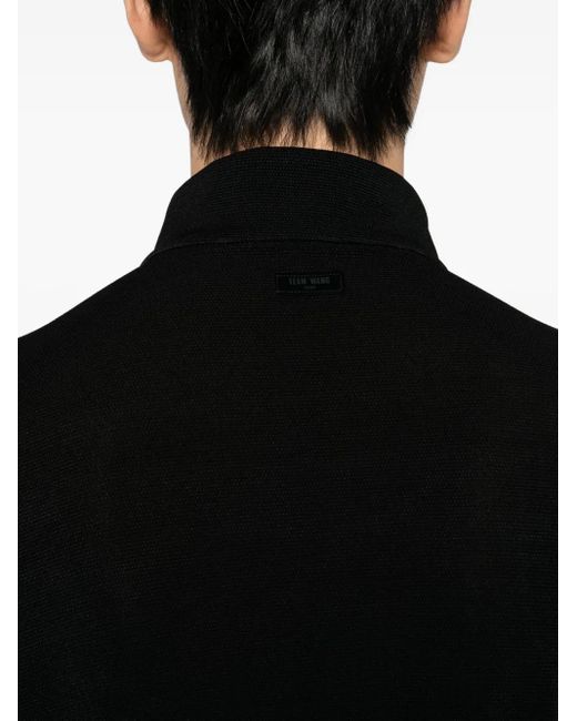 TEAM WANG design Black Acceptance Zip-Up Cardigan