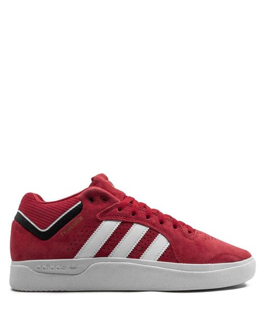 adidas Lace Tyshawn Low-top Sneakers in Red for Men - Lyst