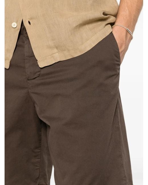 Myths Brown Mid-Length Shorts for men