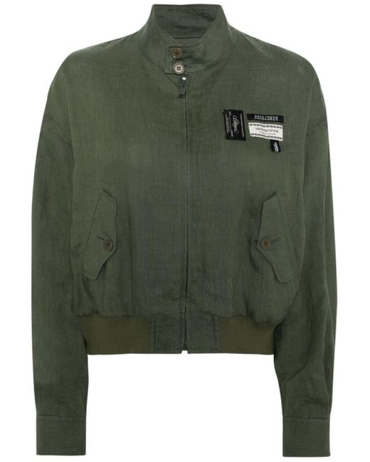 Undercover Green Logo-patch Bomber Jacket