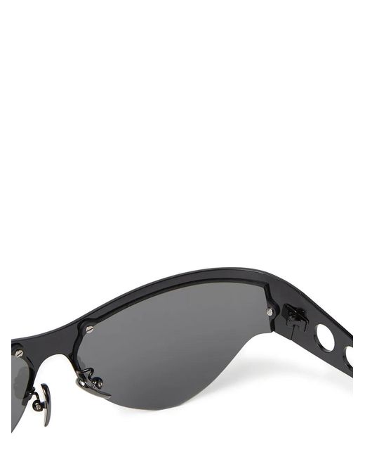 Marni Gray Logo-Print Sunglasses
