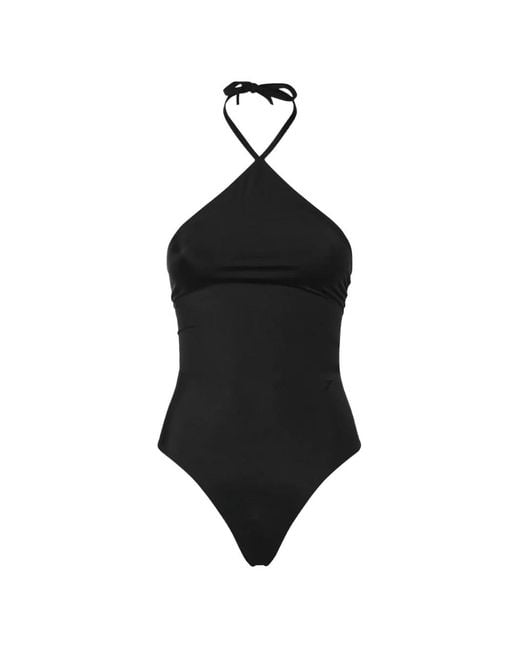 Jacquemus Black Halterneck Cutout Swimsuit
