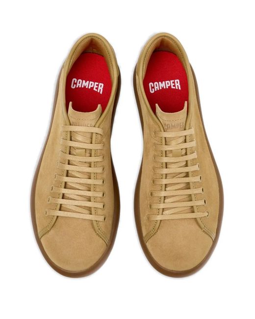 Camper Brown Pelotas Soller Leather Sneakers for men
