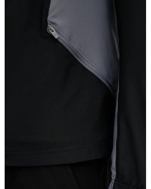 Under Armour Black Tech Sport Woven Colour-Block Drawstring-Hood Jacket for men