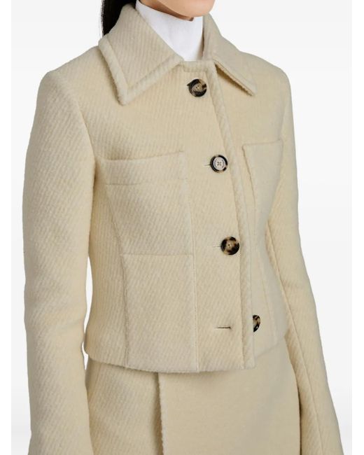 Proenza Schouler Natural Kinsley Buttoned Jacket