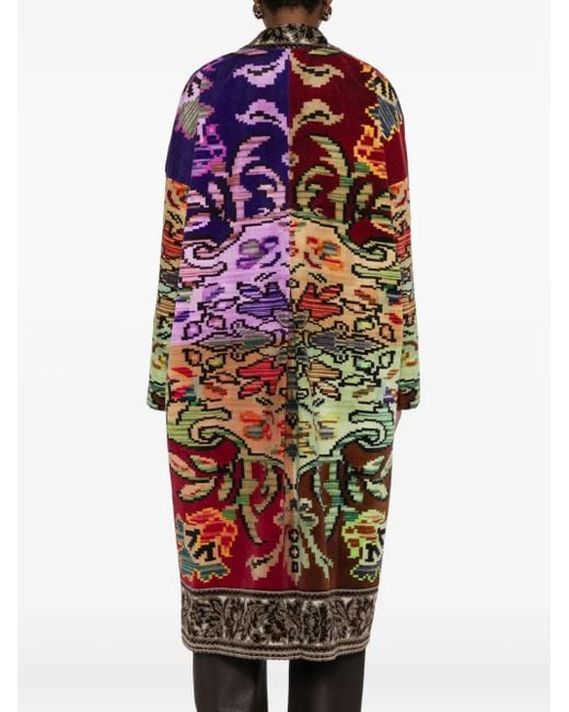 Pierre Louis Mascia Jas Met Patchwork in het Red