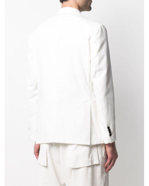 white cord blazer
