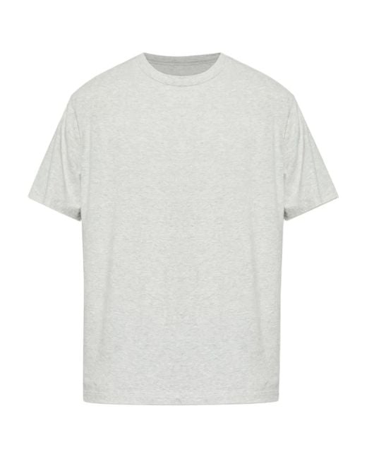 Officine Generale White Short-Sleeve Cotton T-Shirt for men