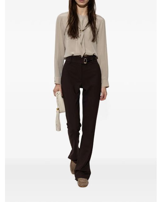 Max Mara Brown Sponda Suede Loafers