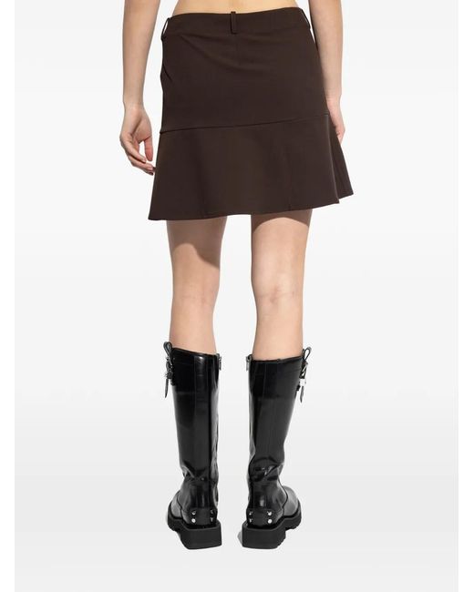 Samsøe & Samsøe Brown A-Line Mini Skirt