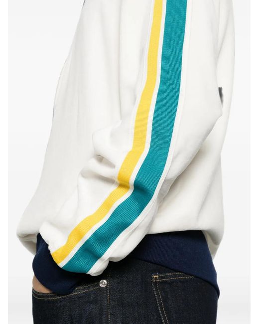 Sergio Tacchini Blue Logo-Embroidered Sweatshirt for men