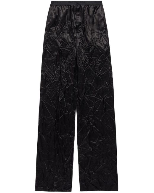 Pantalon à taille haute Balenciaga en coloris Black