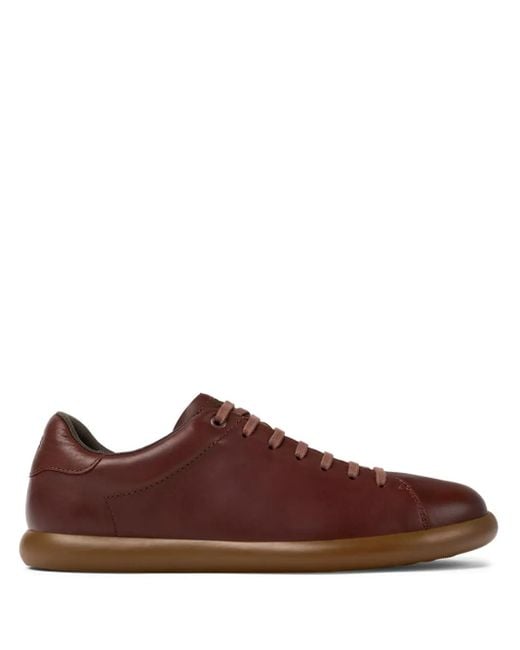 Camper Brown Pelotas Soller Leather Sneakers for men