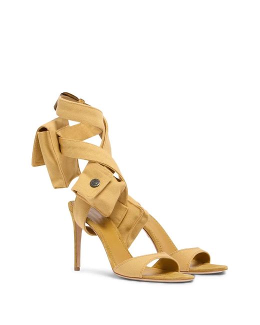 DSquared² Metallic Utility Twin Heeled Sandals