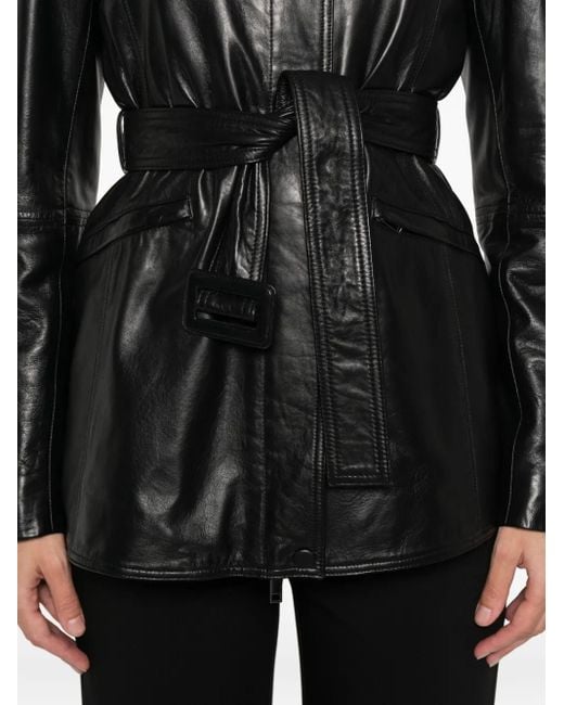 Abrigo Sedile de piel Marella de color Black