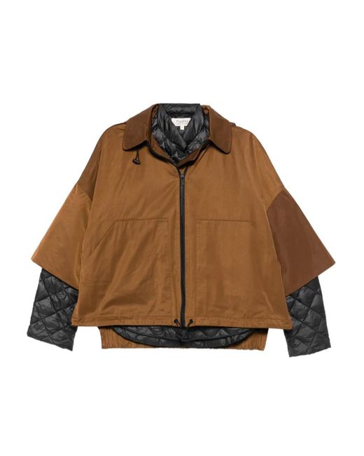 Psophia Brown Zip-Fastening Jacket