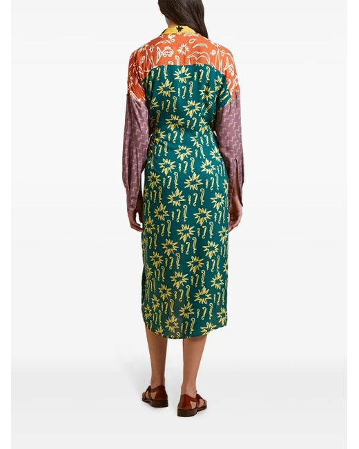 Donde Esteban Yellow Estrellitas Midikleid