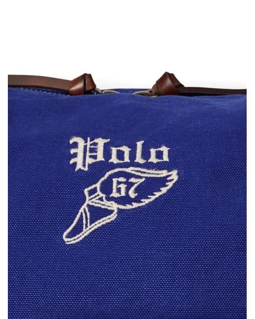 Polo Ralph Lauren Blue Canvas Holdall for men