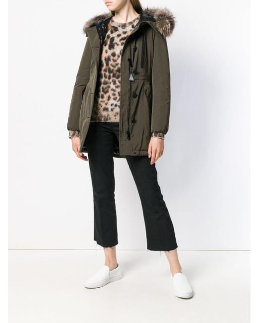 Moncler Monticole Parka Coat in Green Lyst